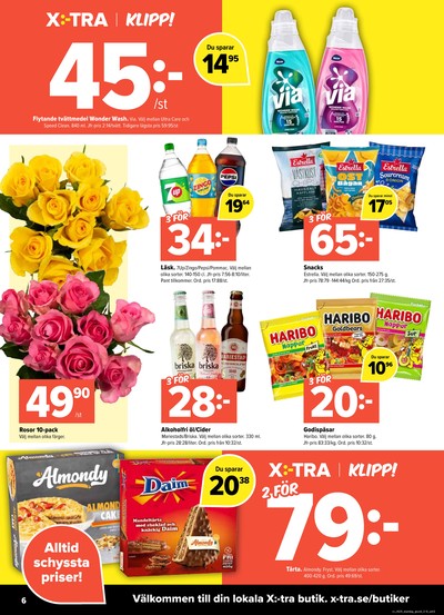 X:-tra reklamblad i vecka 25 sida 6