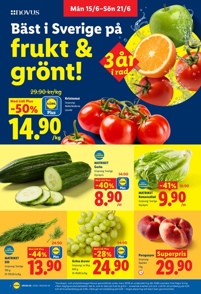 Lidl reklamblad i vecka 25 sida 2