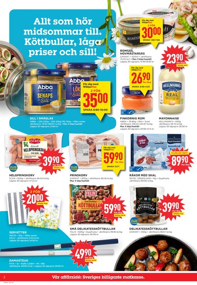 WILLY:S reklamblad i vecka 25 sida 2