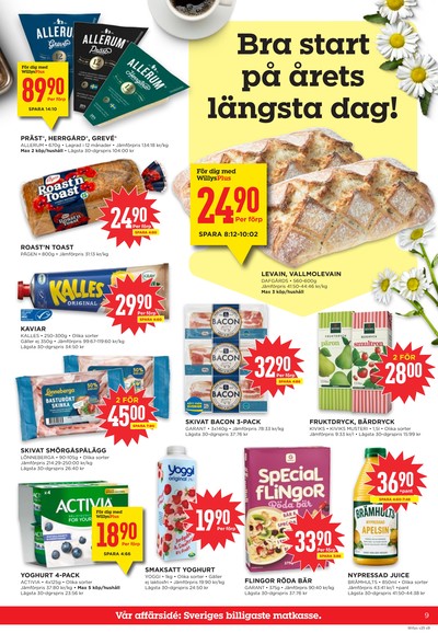 WILLY:S reklamblad i vecka 25 sida 9