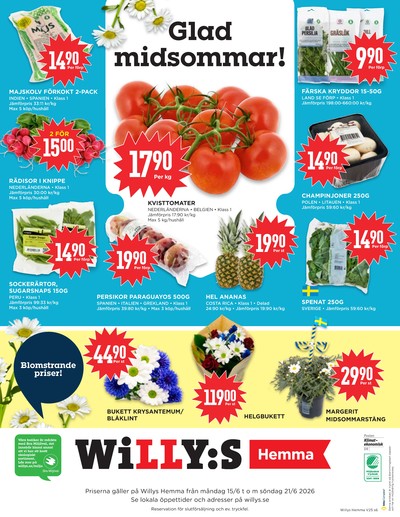 WILLY:S hemma reklamblad i vecka 25 sida 6