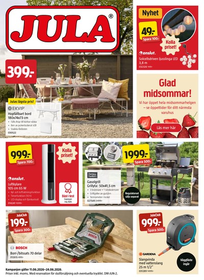 Jula reklamblad i vecka 25 sida 1