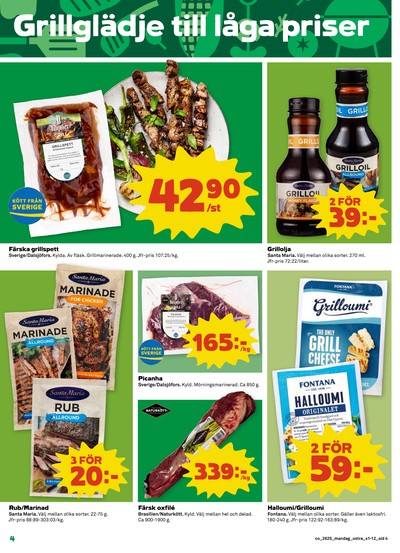 Coop reklamblad i vecka 25 sida 4