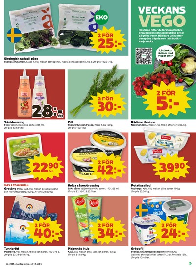 Coop reklamblad i vecka 25 sida 5