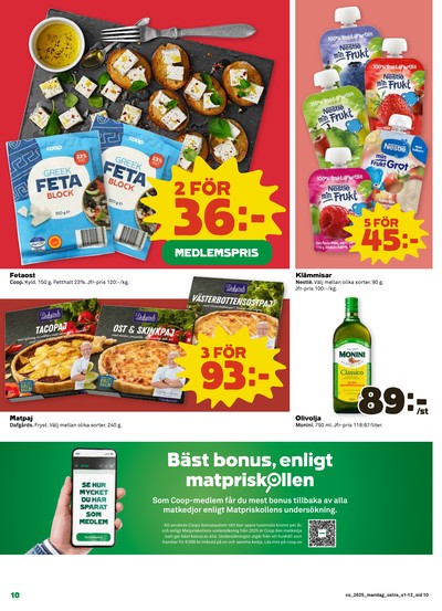 Coop reklamblad i vecka 25 sida 10