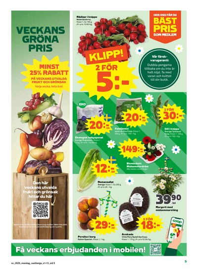 Stora Coop reklamblad i vecka 25 sida 5