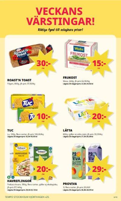 Tempo reklamblad i vecka 25 sida 6