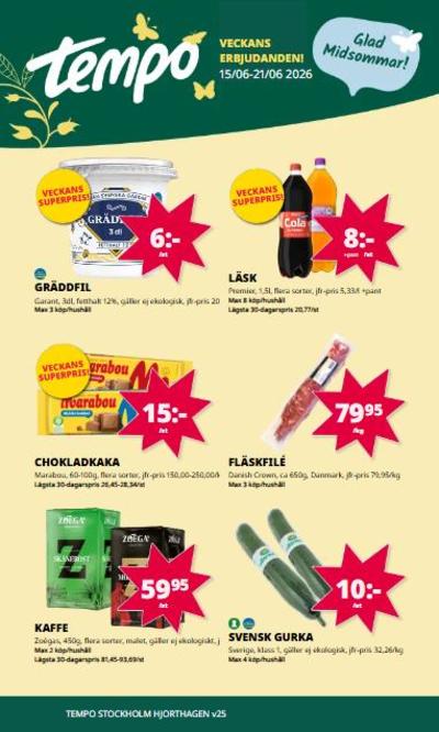 Tempo reklamblad i vecka 25 sida 1