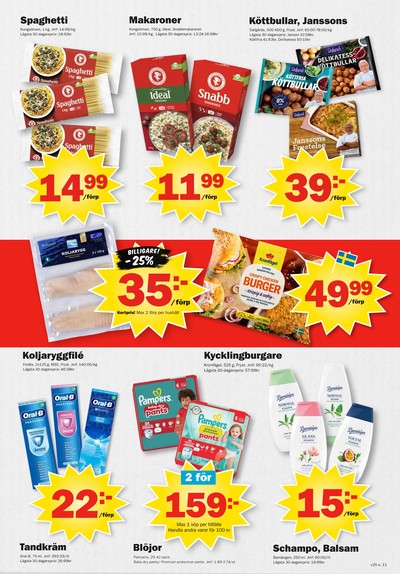 Pekås reklamblad i vecka 25 sida 11