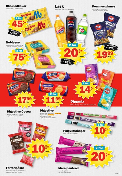 Pekås reklamblad i vecka 25 sida 9
