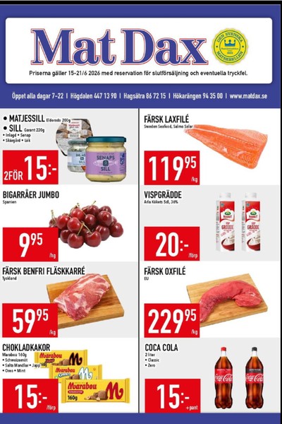 MatDax reklamblad i vecka 25 sida 1