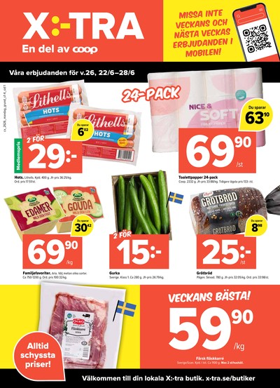 X:-tra reklamblad i vecka 26 sida 1
