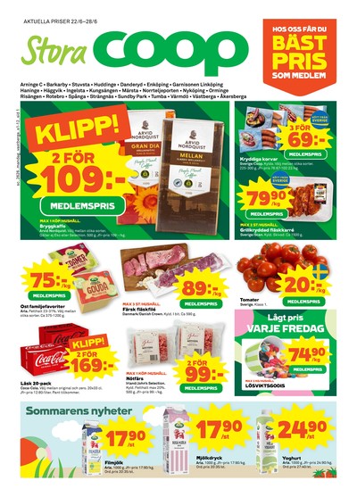Stora Coop reklamblad i vecka 26 sida 1