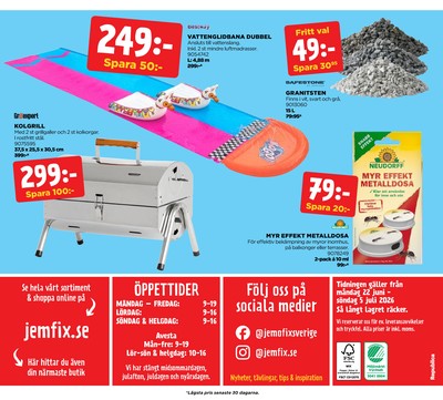 Jem & Fix reklamblad i vecka 26 sida 20