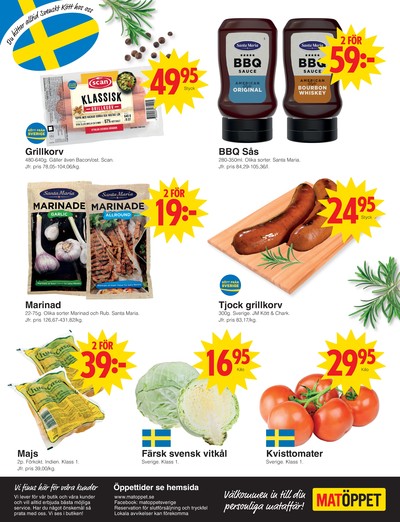 Matöppet reklamblad i vecka 26 sida 4