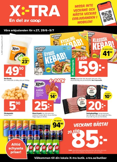 X:-tra reklamblad i vecka 27 sida 1