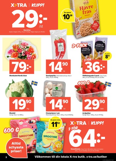 X:-tra reklamblad i vecka 27 sida 2