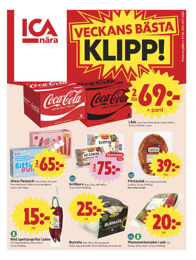 ICA Nära reklamblad i vecka 27 sida 1
