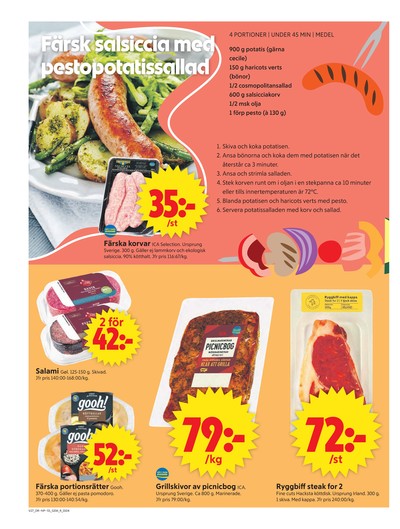 ICA Supermarket reklamblad i vecka 27 sida 4