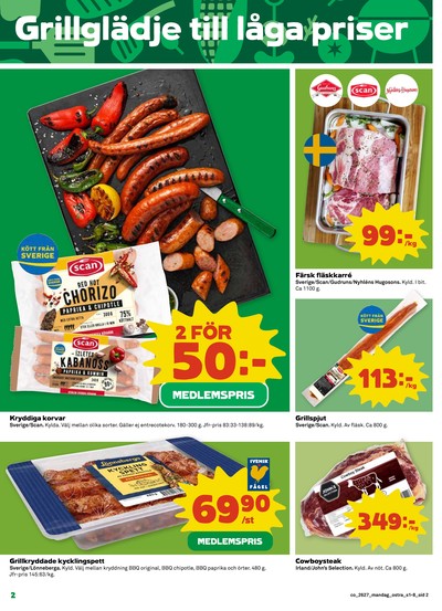 Coop reklamblad i vecka 27 sida 2