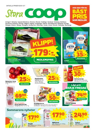 Stora Coop reklamblad i vecka 27 sida 1