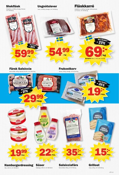 Pekås reklamblad i vecka 27 sida 3