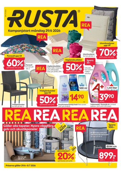 Rusta reklamblad i vecka 27 sida 1