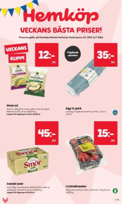 Hemköp reklamblad i vecka 27 sida 1