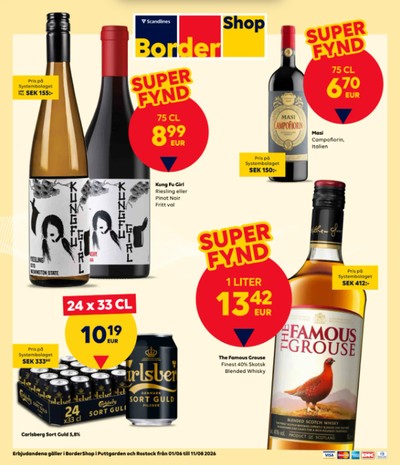 Scandlines Border Shop reklamblad i vecka 28 sida 1