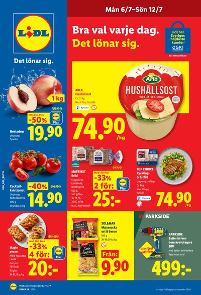 Lidl reklamblad i vecka 28 sida 1