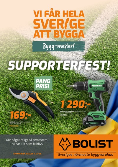 Bolist reklamblad i vecka 28 sida 1