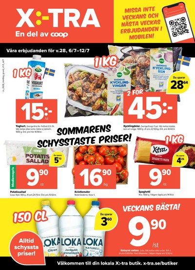 X:-tra reklamblad i vecka 28 sida 1