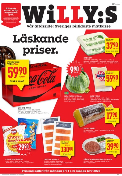 WILLY:S reklamblad i vecka 28 sida 1