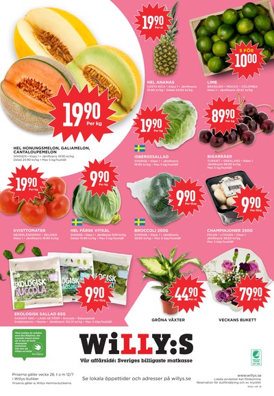 WILLY:S reklamblad i vecka 28 sida 8