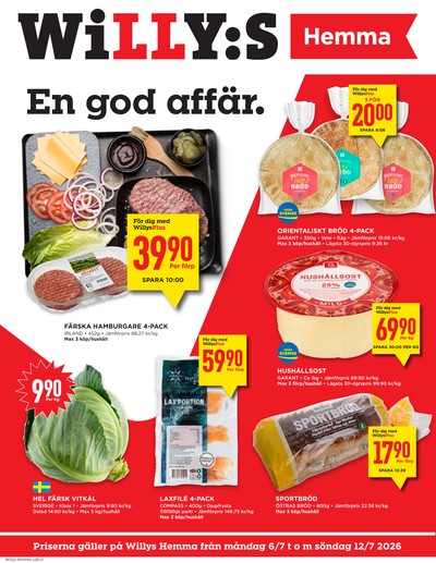 WILLY:S hemma reklamblad i vecka 28 sida 1
