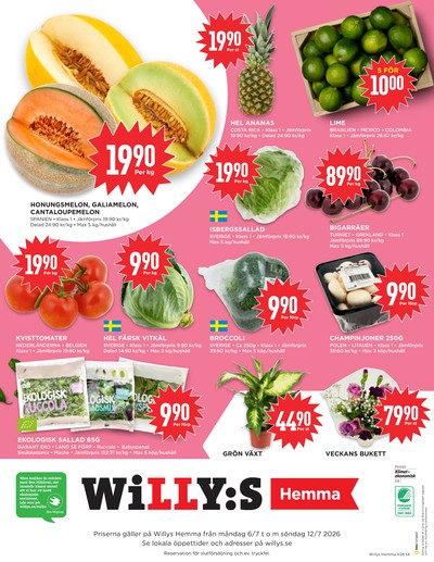 WILLY:S hemma reklamblad i vecka 28 sida 4