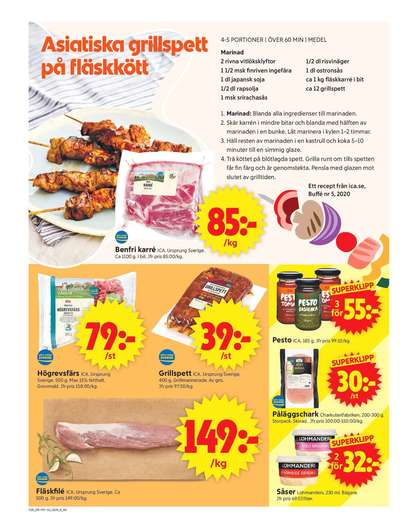 ICA Supermarket reklamblad i vecka 28 sida 4