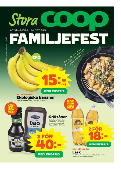 Stora Coop reklamblad i vecka 28 sida 1