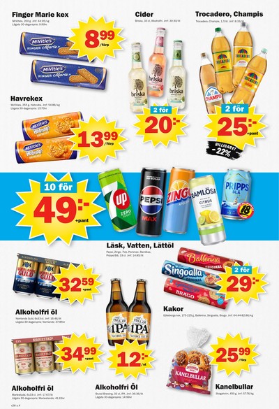 Pekås reklamblad i vecka 28 sida 4