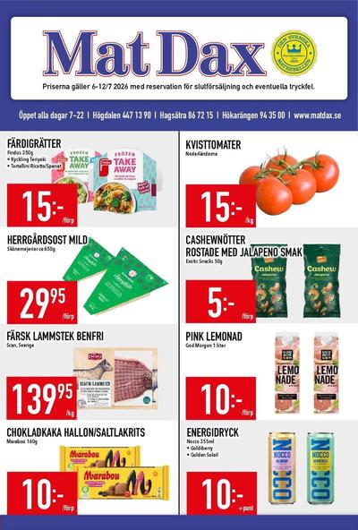 MatDax reklamblad i vecka 28 sida 1