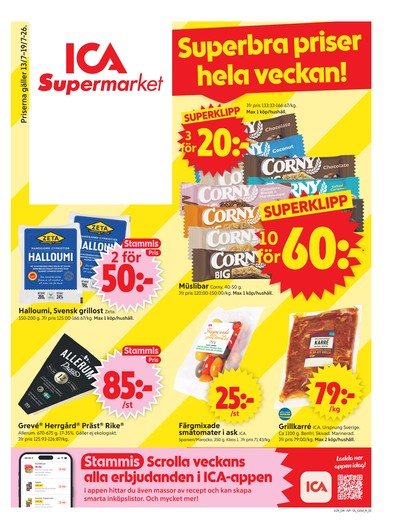 ICA Supermarket reklamblad i vecka 29 sida 1