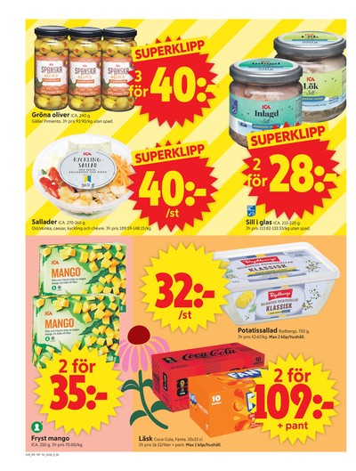 ICA Supermarket reklamblad i vecka 29 sida 2