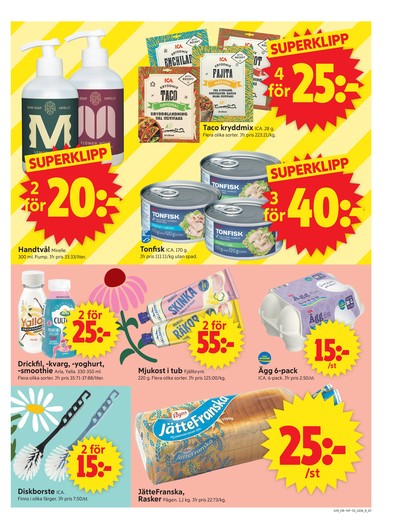 ICA Supermarket reklamblad i vecka 29 sida 7