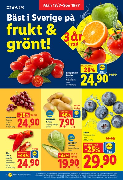 Lidl reklamblad i vecka 29 sida 2