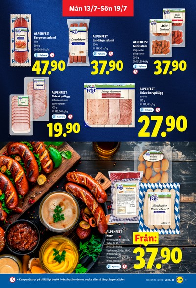 Lidl reklamblad i vecka 29 sida 9