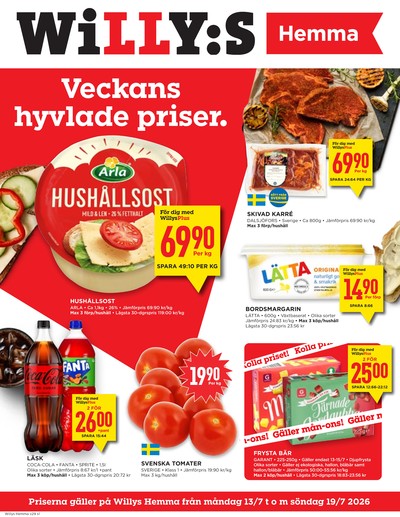 WILLY:S hemma reklamblad i vecka 29 sida 1