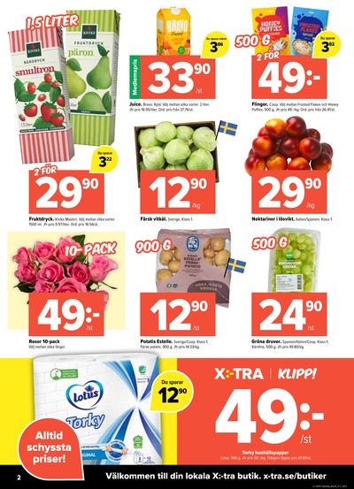 X:-tra reklamblad i vecka 29 sida 2