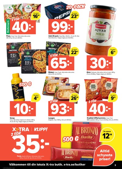 X:-tra reklamblad i vecka 29 sida 3