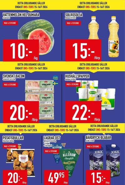 MatDax reklamblad i vecka 29 sida 3