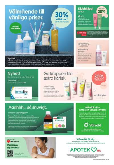 Apotek Hjärtat reklamblad i vecka 3 sida 1